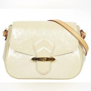 Louis Vuitton Cream Monogram Vernis Bellflower GM